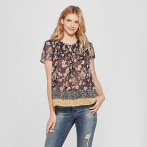 Knox Rose Tie Neck Top